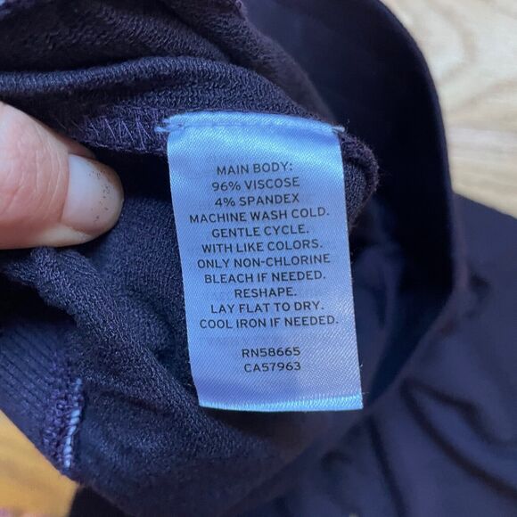 Zella Girl Take It Easy Sweatpants Size XS 5/6 Wide Leg Pants Lounge Dark Purple - Picture 7 of 7